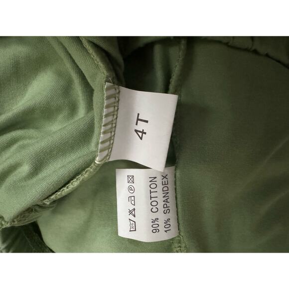 NWOT Pumpkin Leaf Fall Autumn Orange Crush Print Ruffle Top, leggings Set age 4T - Picture 12 of 14